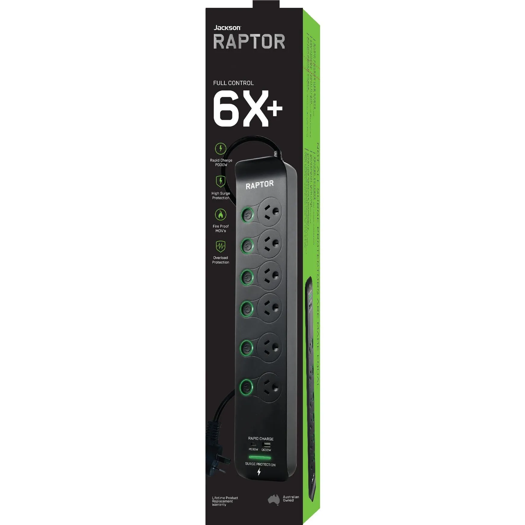 Jackson Raptor Full Control 6 Way Switched Powerboard
