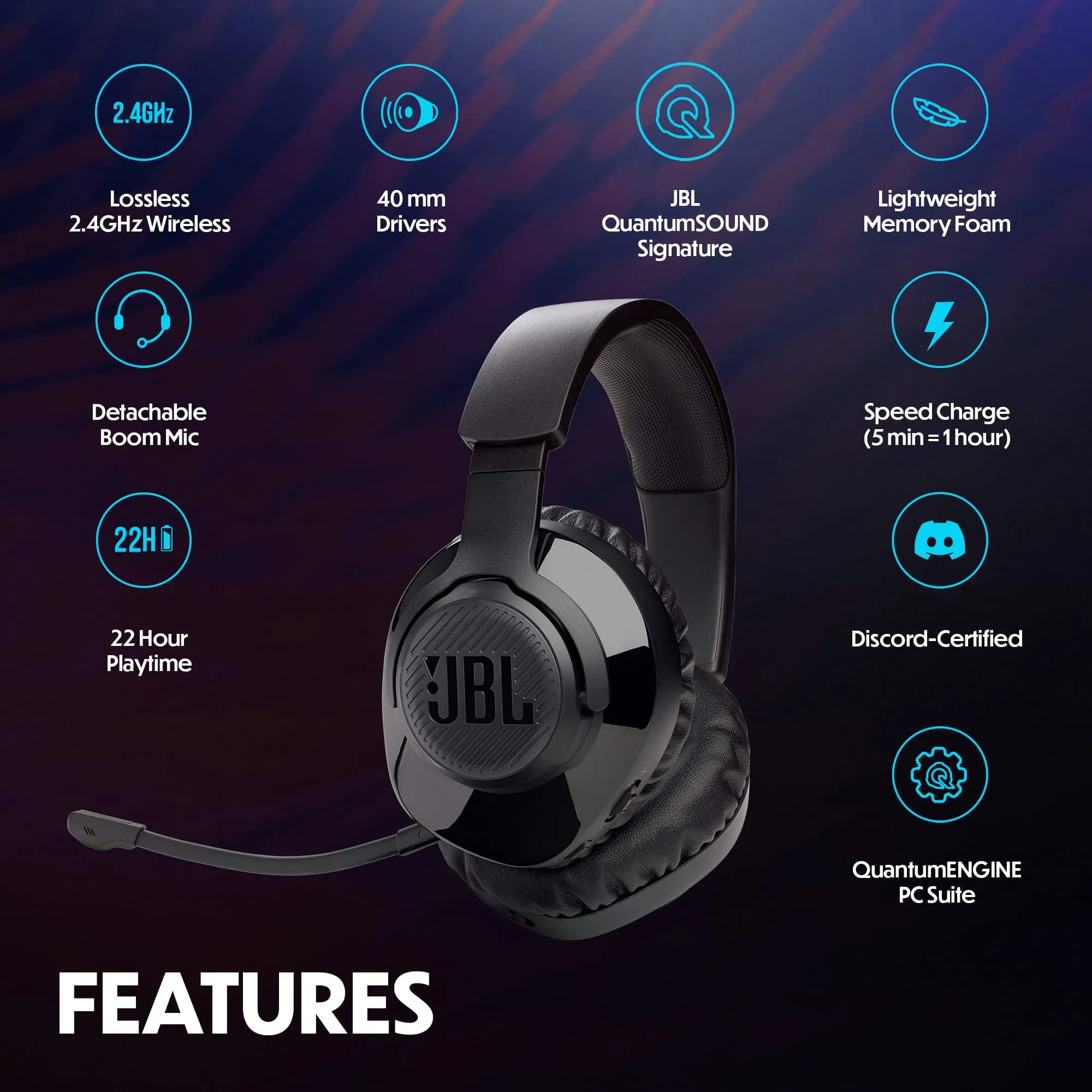 JBL QUANTUM 350 WIRELESS