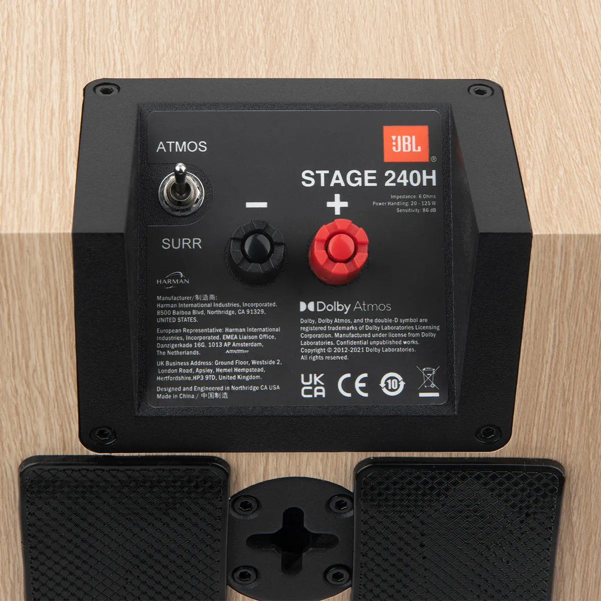 JBL Stage 240H 2-Way 4.5" Dolby Atmos Height Module - Pair (White)