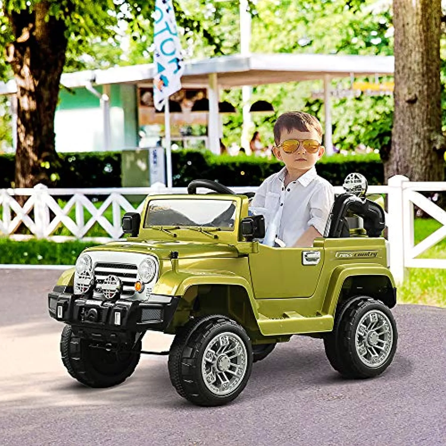Kids Ride-on Car, Off-Road Truck with MP3 Connection, and Remote Control, 12V Motor