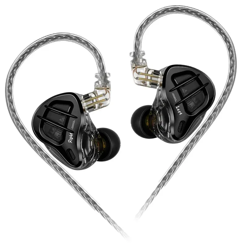 KZ ZAR Hybrid Driver In-Ear Monitor 1DD 7BA Earphones HiFi Wired Headphones for Music, DJ & Gaming