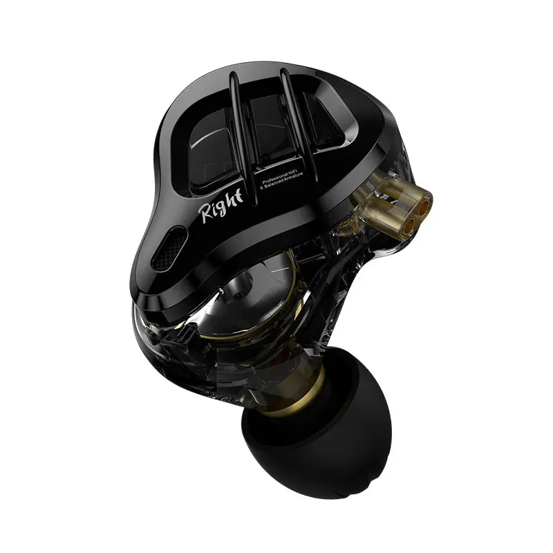 KZ ZAR Hybrid Driver In-Ear Monitor 1DD 7BA Earphones HiFi Wired Headphones for Music, DJ & Gaming