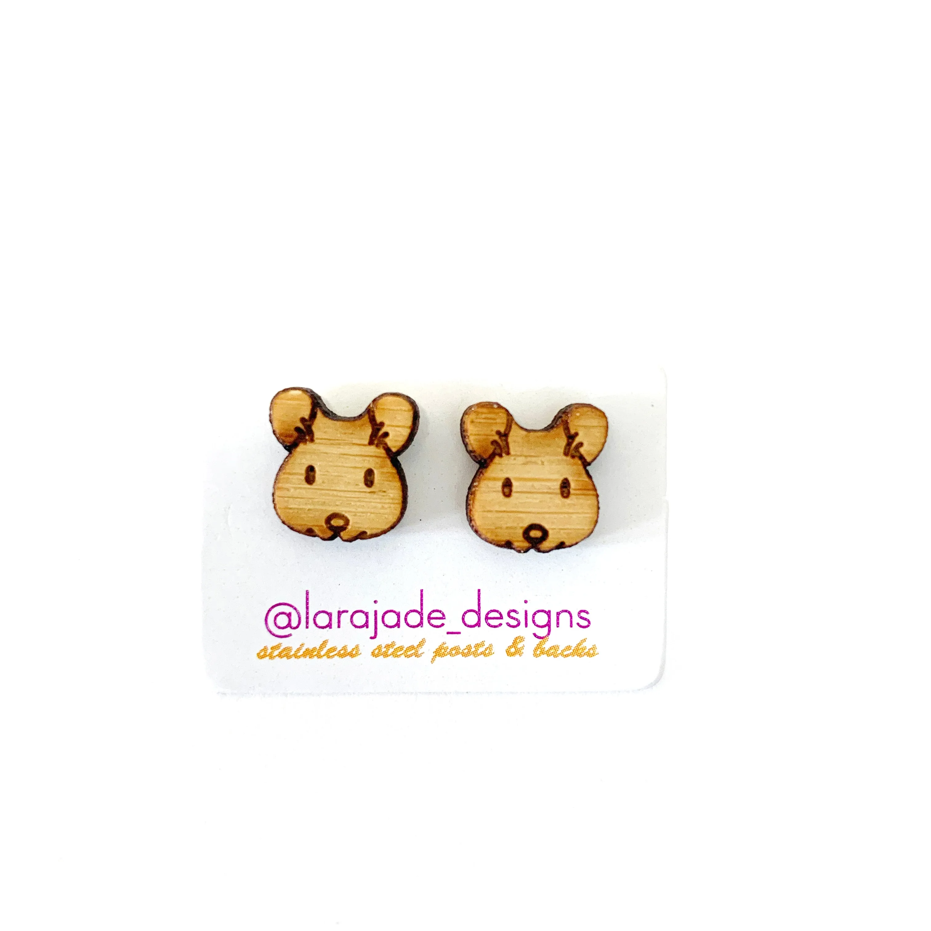 Lara Jade | mini mice wooden studs