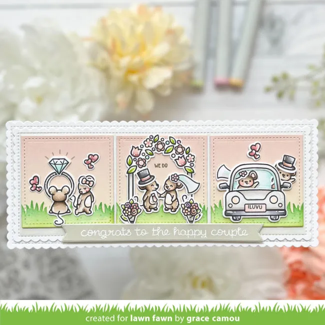 LAWN FAWN: Happy Couples | Stamp & Lawn Cuts Die Bundle