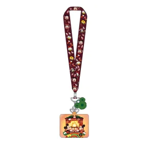 LF Disney Mickey And Minnie Fireplace Cocoa Lanyard W/ PU Lanyard