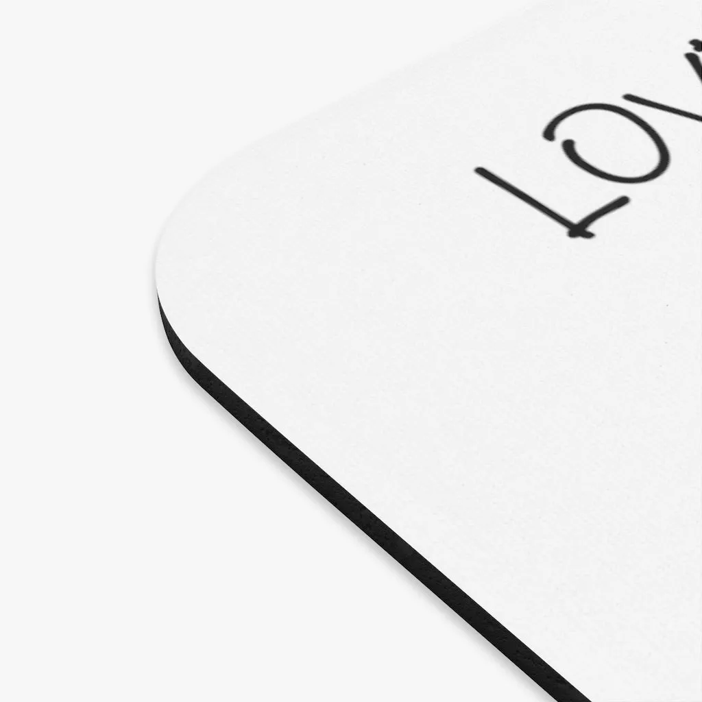 LOVE Always Wins! Tic Tac Toe Mouse Pad, Inspirational Mouse Pad, Gifts for Women Men