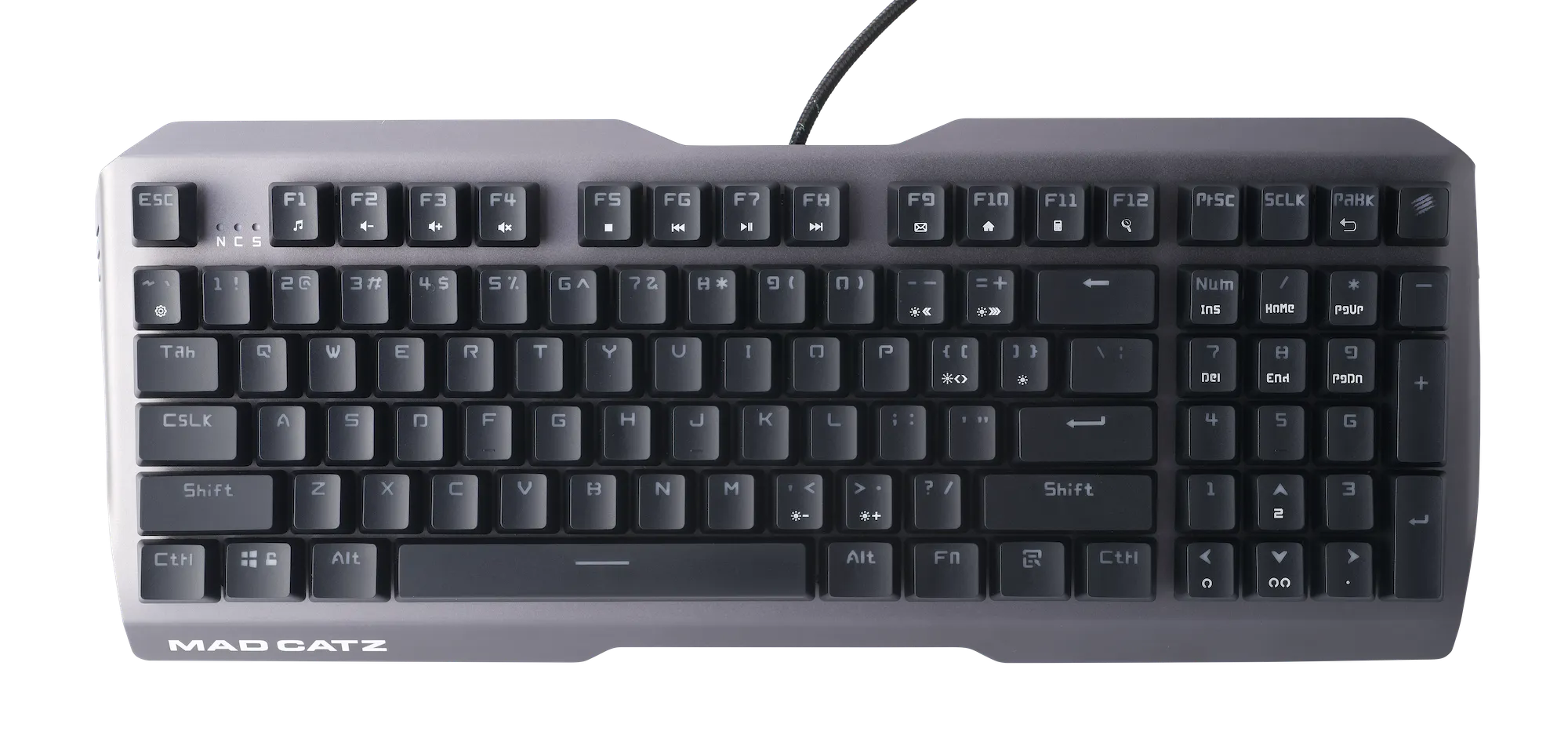 Mad Catz The Authentic S.T.R.I.K.E. 13 Mechanical Gaming Keyboard, Black