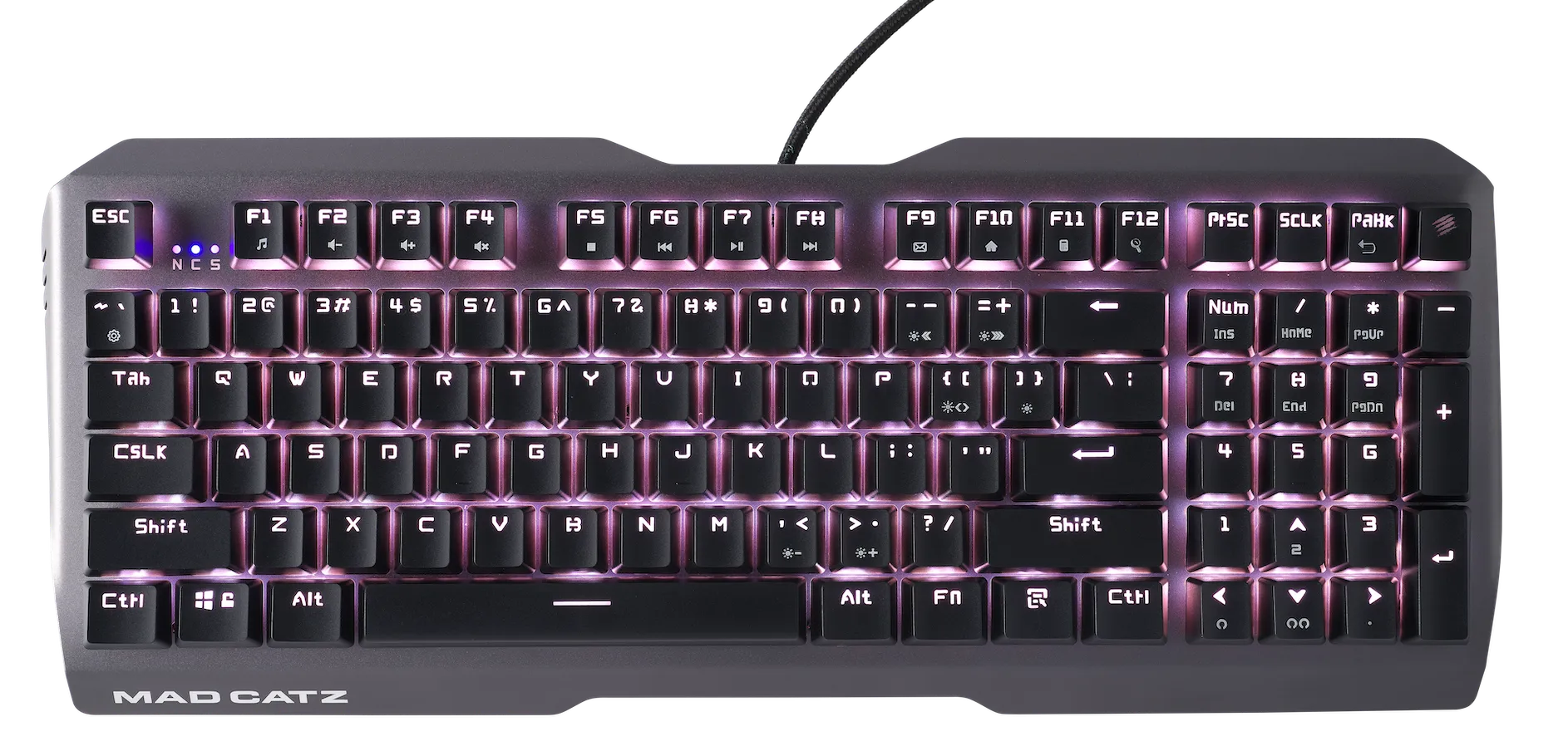 Mad Catz The Authentic S.T.R.I.K.E. 13 Mechanical Gaming Keyboard, Black