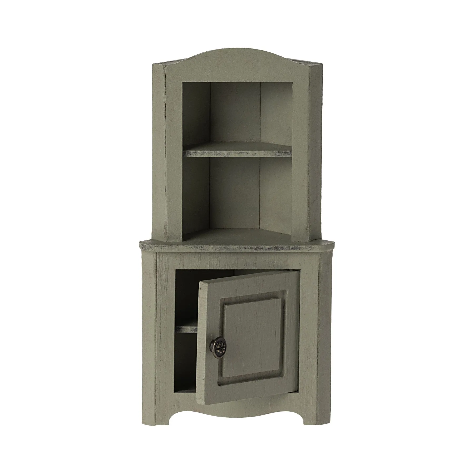 Maileg Corner Cabinet, Mouse - Light Green