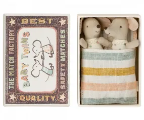 Maileg | Twins, Baby Mice in Matchbox (2023)
