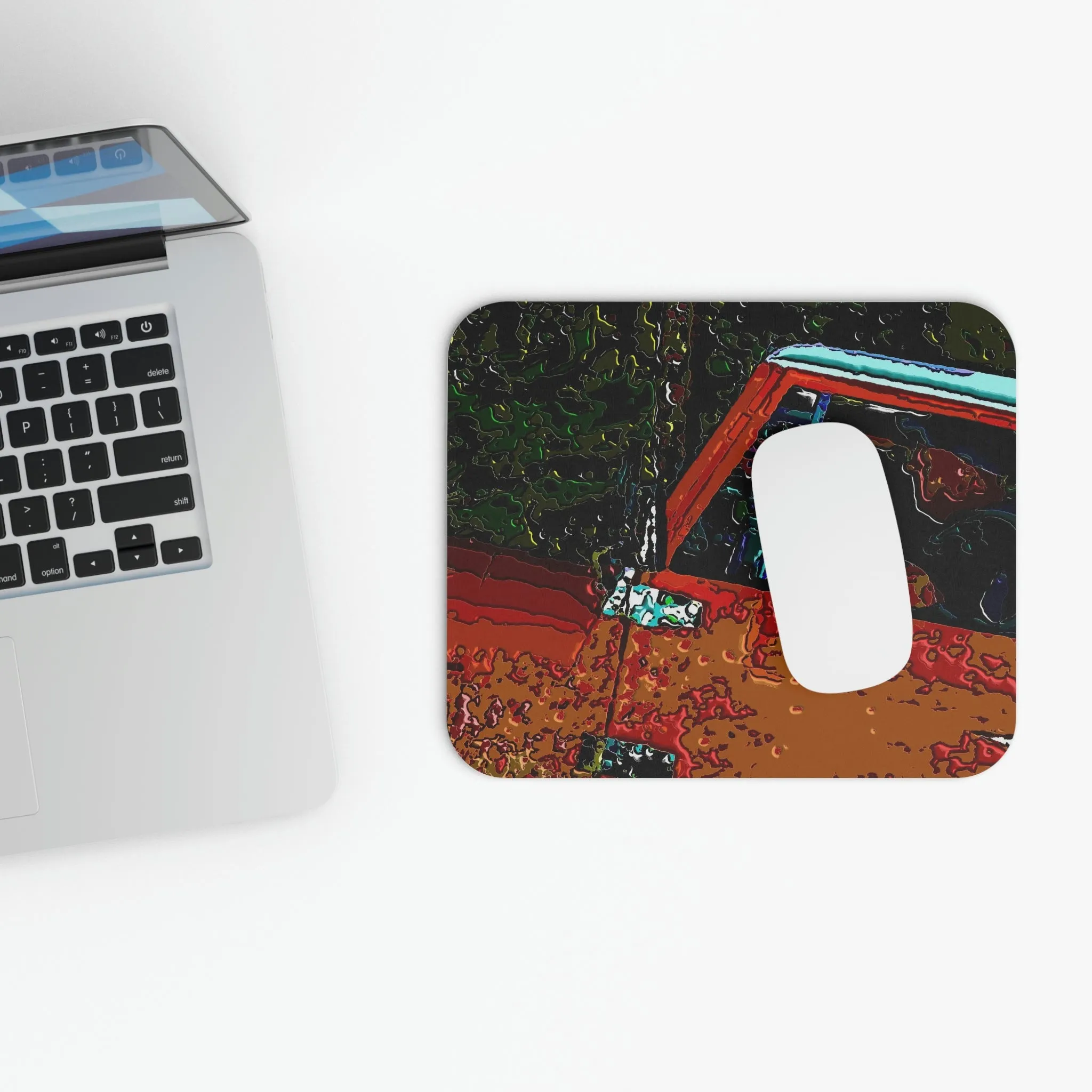Mouse Pad (Rectangle) ... How-To-Drive-Idaho's-Mountain_Roads ... "Like A Professional" ... "Truckin' Like The Doo-Dah-Man" ...