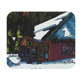 Mouse Pad (Rectangle) ... "A Rider Passeth-Through-It" ... Colors Galore & A Bit Of Impressionism ... Original Works. Winter 2021. Central Idaho. Rendering Time: 12 Hours ...
