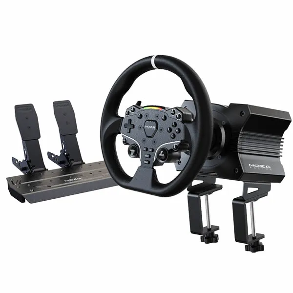 MOZA Racing R5 Racing Wheel and Pedals  Bundle