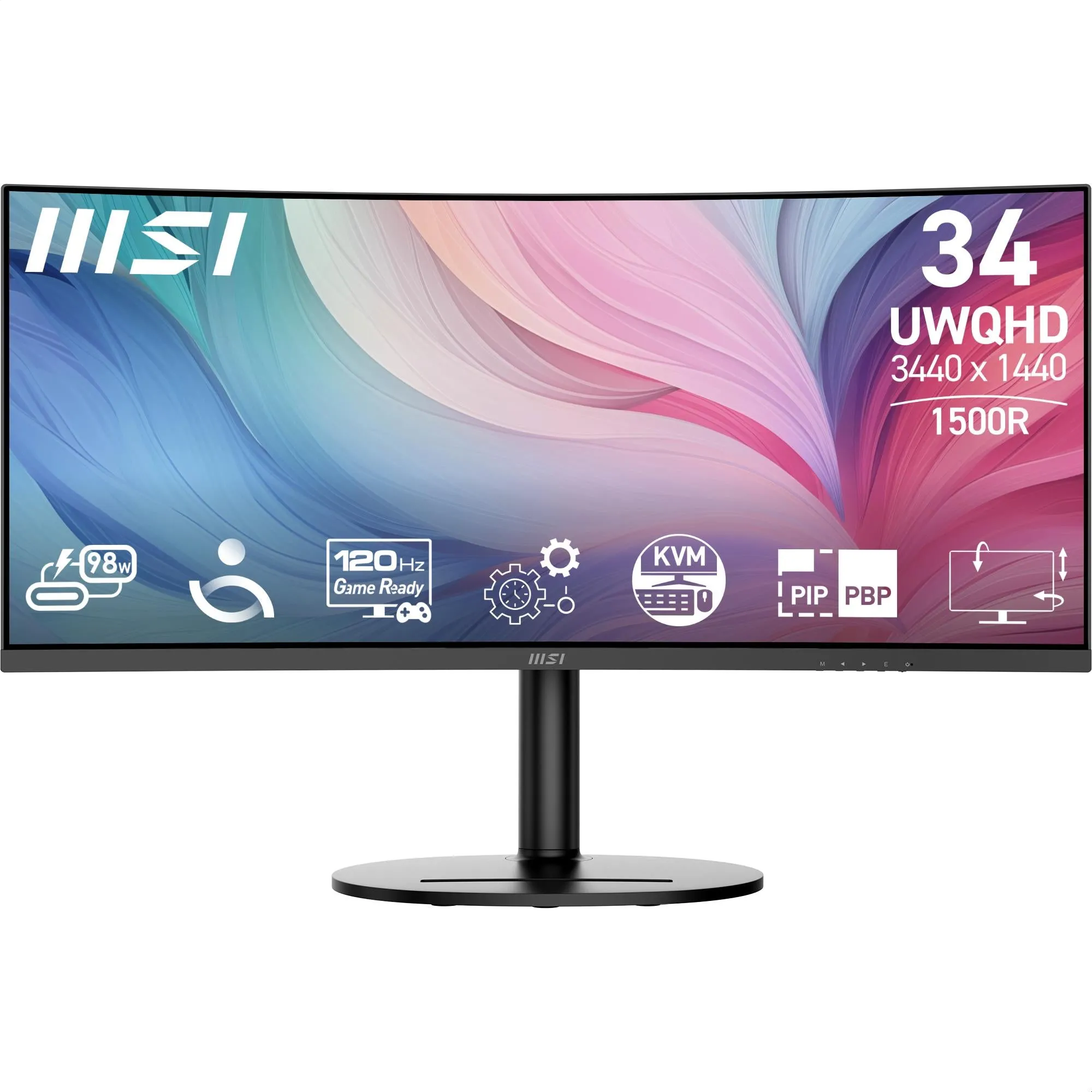 MSI Modern MD342CQP 34" UWQHD 120Hz USB-C 98W Curved Professional Monitor