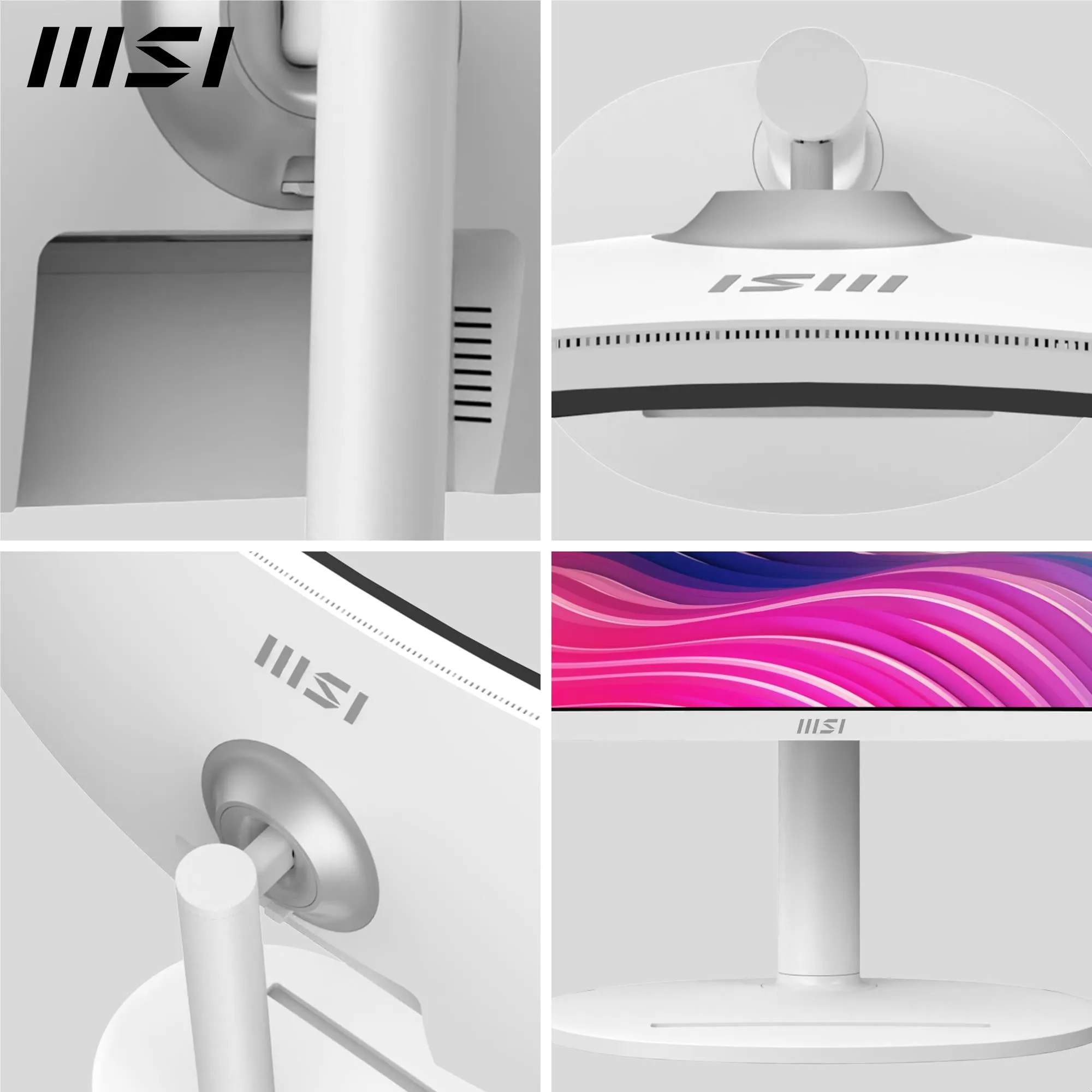 MSI Modern MD342CQPW 34" UWQHD 120Hz USB-C 98W Curved Professional Monitor (White)