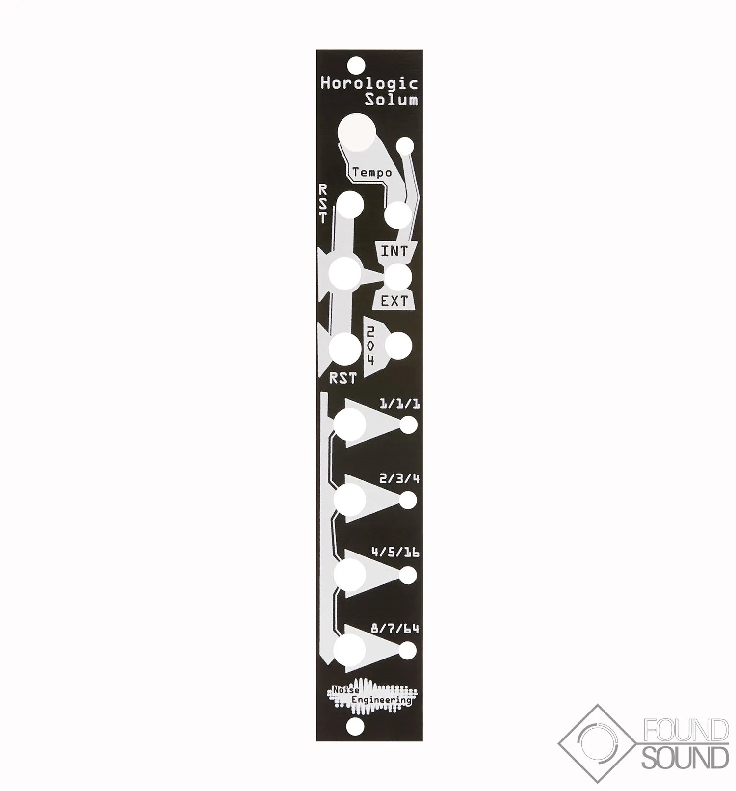 Noise Engineering Horologic Solum Black/ Blind Panel