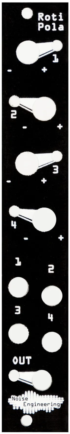 Noise Engineering Roti Pola Black/ Blind Panel
