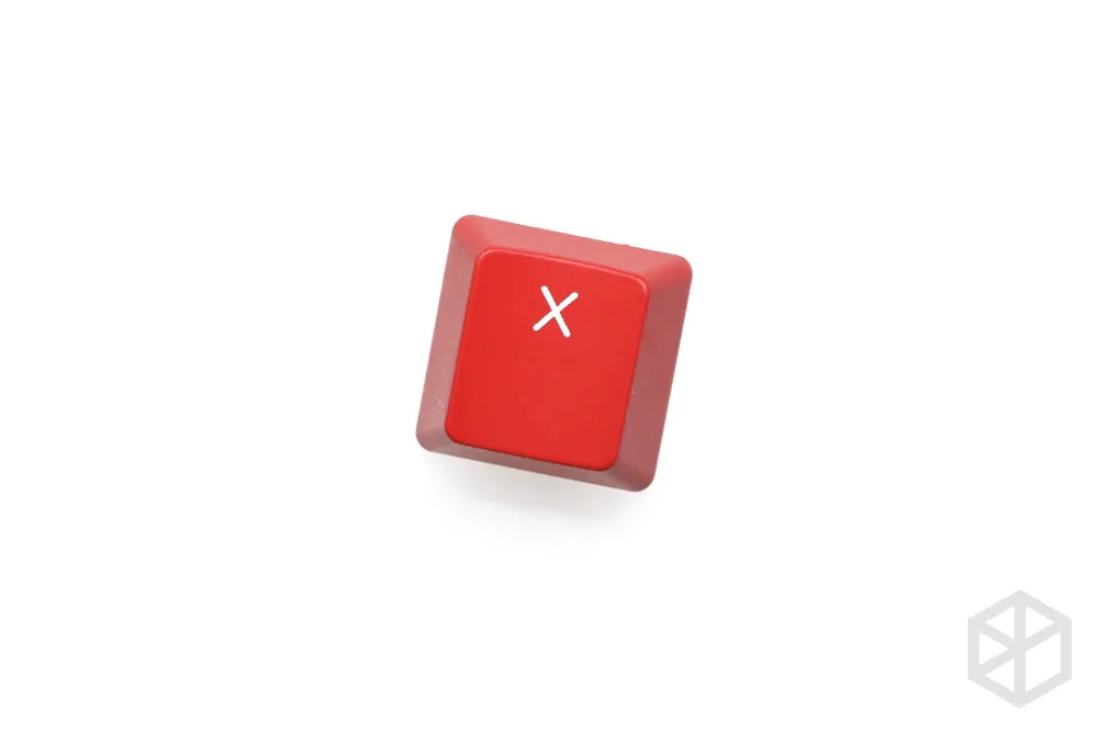 Novelty Shine Through Keycaps ABS Etched qwer asdf zxcv red custom mechanical keyboards gaming key