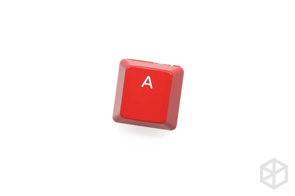 Novelty Shine Through Keycaps ABS Etched qwer asdf zxcv red custom mechanical keyboards gaming key