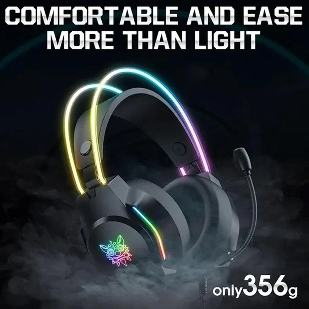 Onikuma X26 RGB Gaming Headset - Black