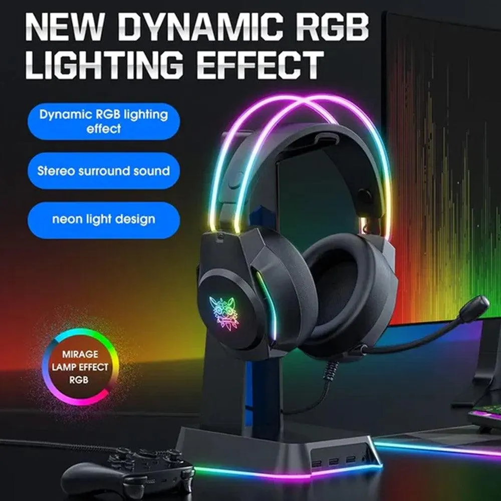 Onikuma X26 RGB Gaming Headset - Black