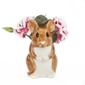 Quail Ceramics Bud Vase A Wood Mouse