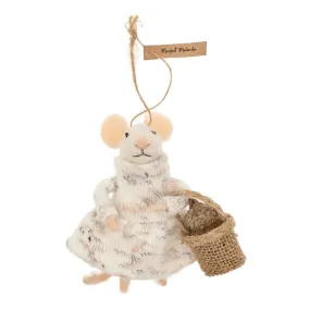 "Market Melinda" Felted Mouse Ornament