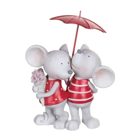 Rain Or Shine Mice Figurine