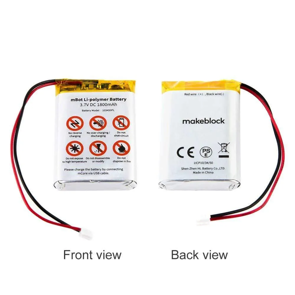Rechargeable Li-polymer Battery for mBot Robot Kit