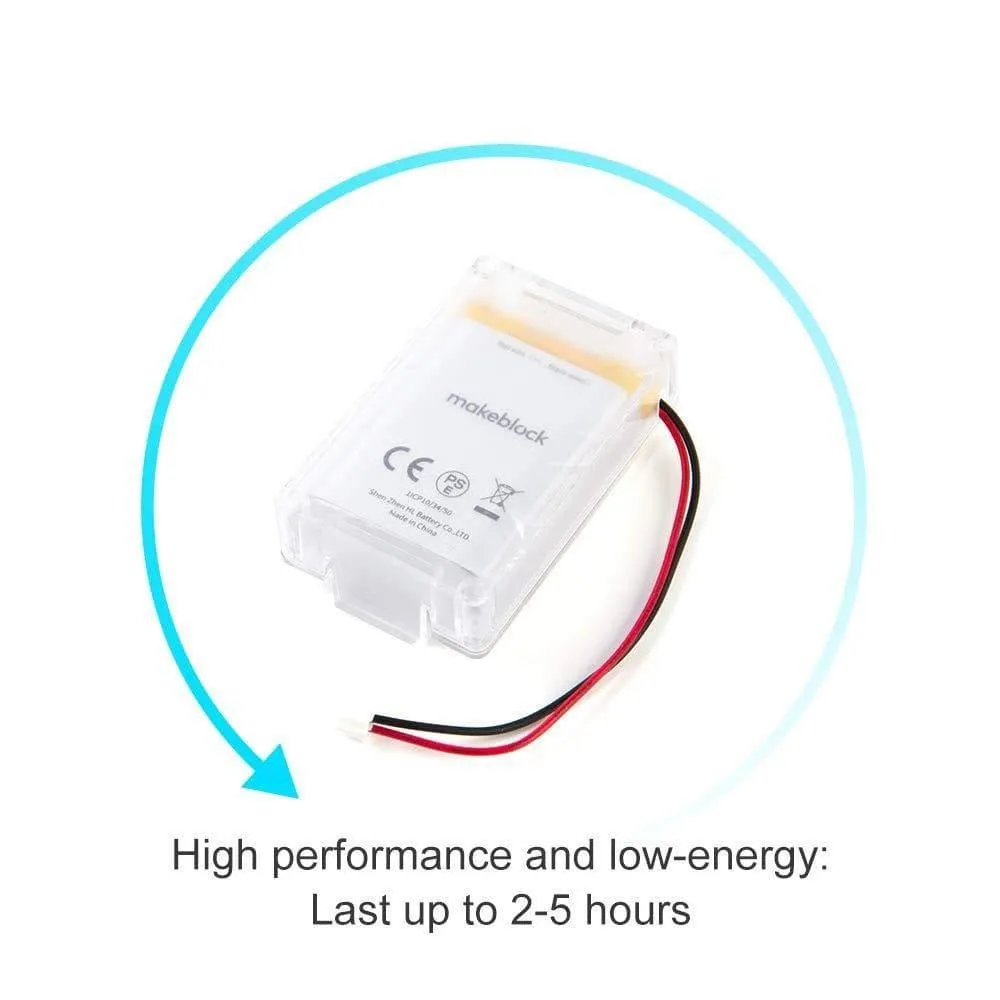 Rechargeable Li-polymer Battery for mBot Robot Kit