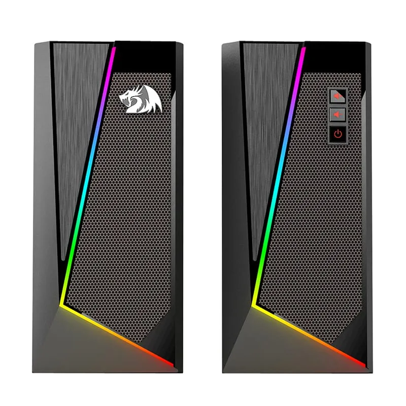 Redragon 2.0 Satellite Speaker Anvil 2 X 3W Rgb Usb|Aux Gaming Speaker - Black