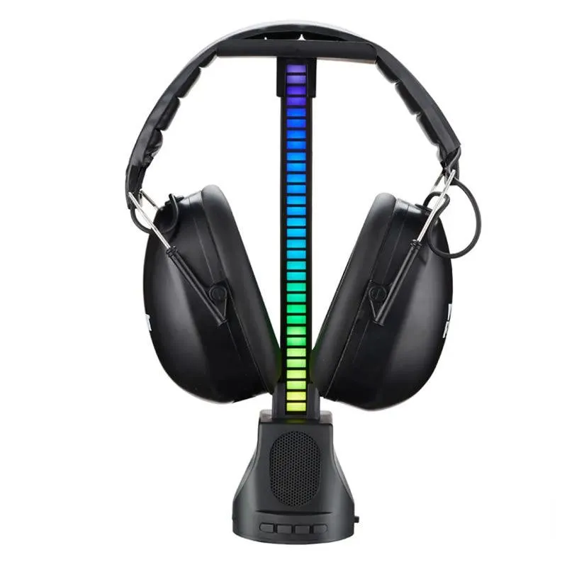 Rgb Gaming Headset Stand And A Speaker With A Pickup Lamp -Xf0800