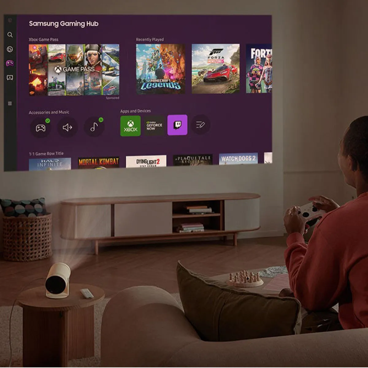 Samsung The Freestyle 2nd Gen Smart Projector with Gaming Hub