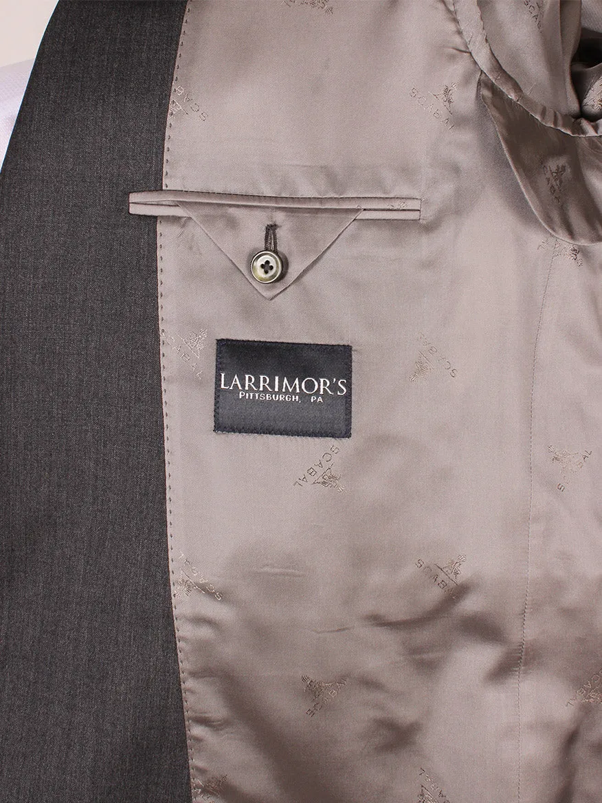 Scabal Mayfair Super 100s Suit in Solid Dark Grey
