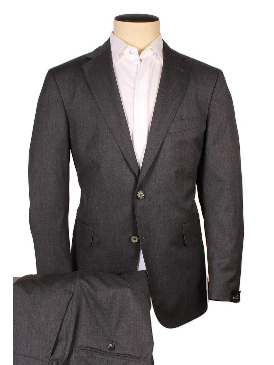 Scabal Mayfair Super 100s Suit in Solid Dark Grey
