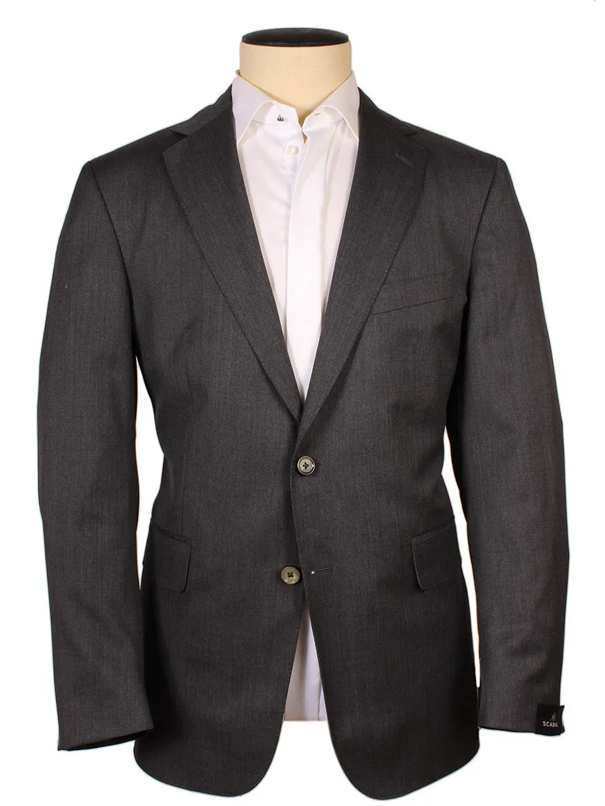 Scabal Mayfair Super 100s Suit in Solid Dark Grey