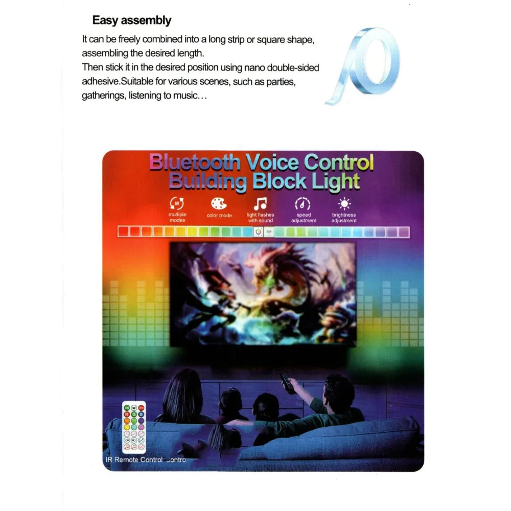 Sound Control Light Logic Thinking Circuit Blocks STEM STEAM 15Pcs