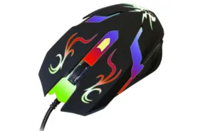 TOPTECH X6 Wired Gaming Mouse, Ergonomic Design with RGB 7-Color Breathing Light