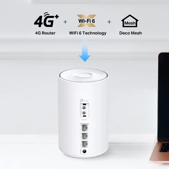 TP-Link 4G  AX3000 Whole Home Mesh WiFi 6 Gateway - DECO X50-4G(1-PACK)