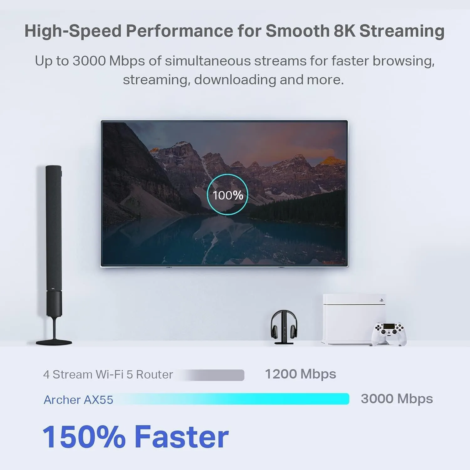 TP-Link AX3000 WiFi 6 Router  (Refurbished)