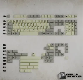 UK Dvorak Classic Vintage Keycaps Set | Retro Keycaps