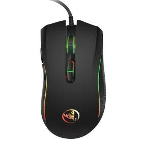 USB Gaming Mouse, Adjustable DPI, 7 Programmable Buttons, Ergonomic Design, RGB Lighting, Wired, Windows & Mac Compatible