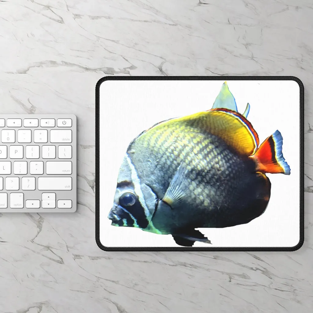 White Black Fish Gaming Mouse Pad