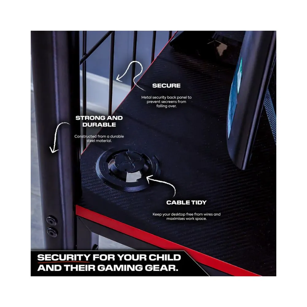 X Rocker Icarus XL High Sleeper Gaming Bed With Desk