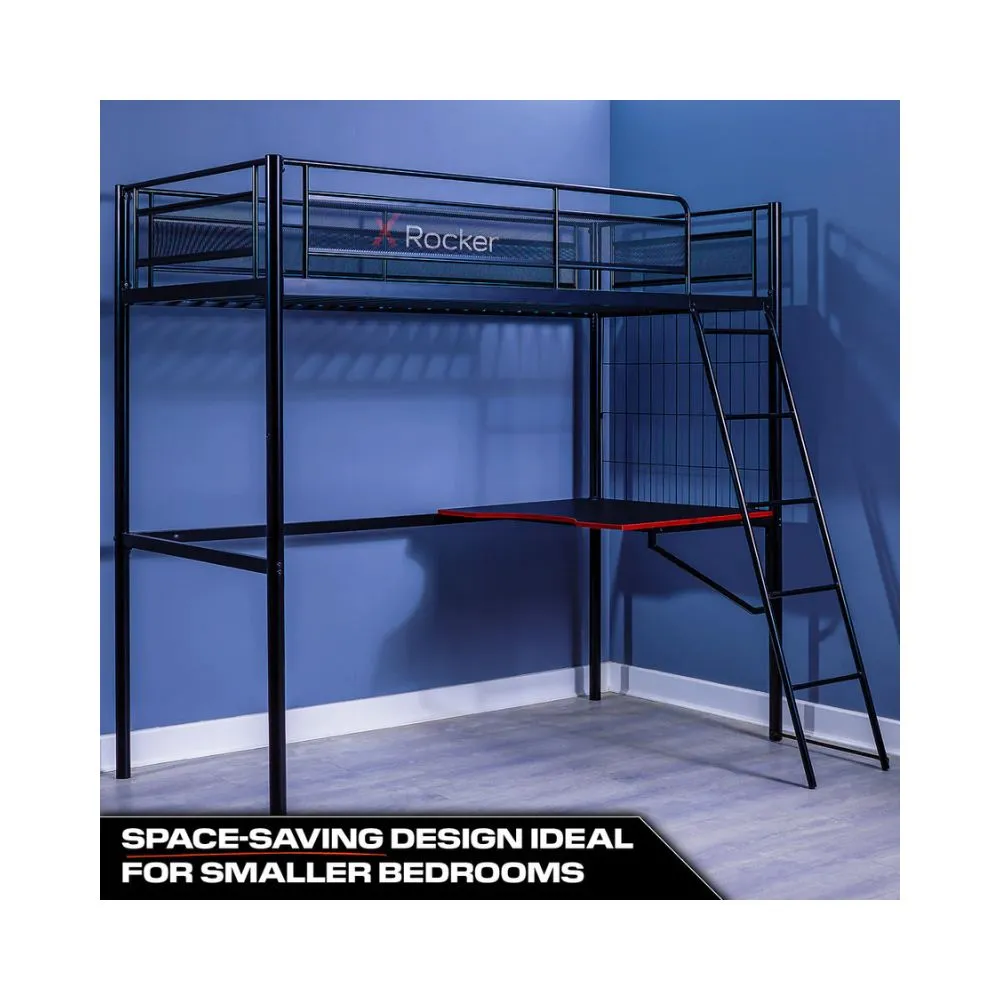 X Rocker Icarus XL High Sleeper Gaming Bed With Desk