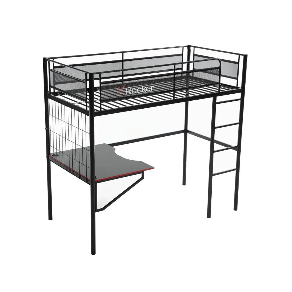 X Rocker Icarus XL High Sleeper Gaming Bed With Desk