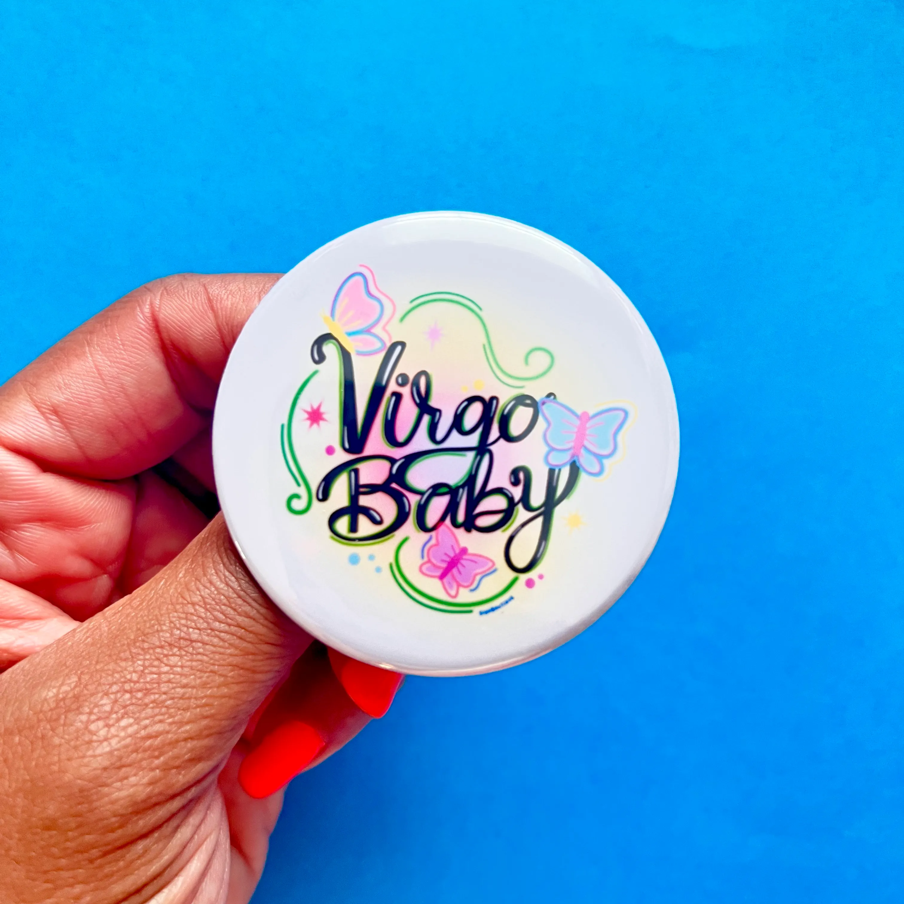 Zodiac Babe Airbrush Buttons