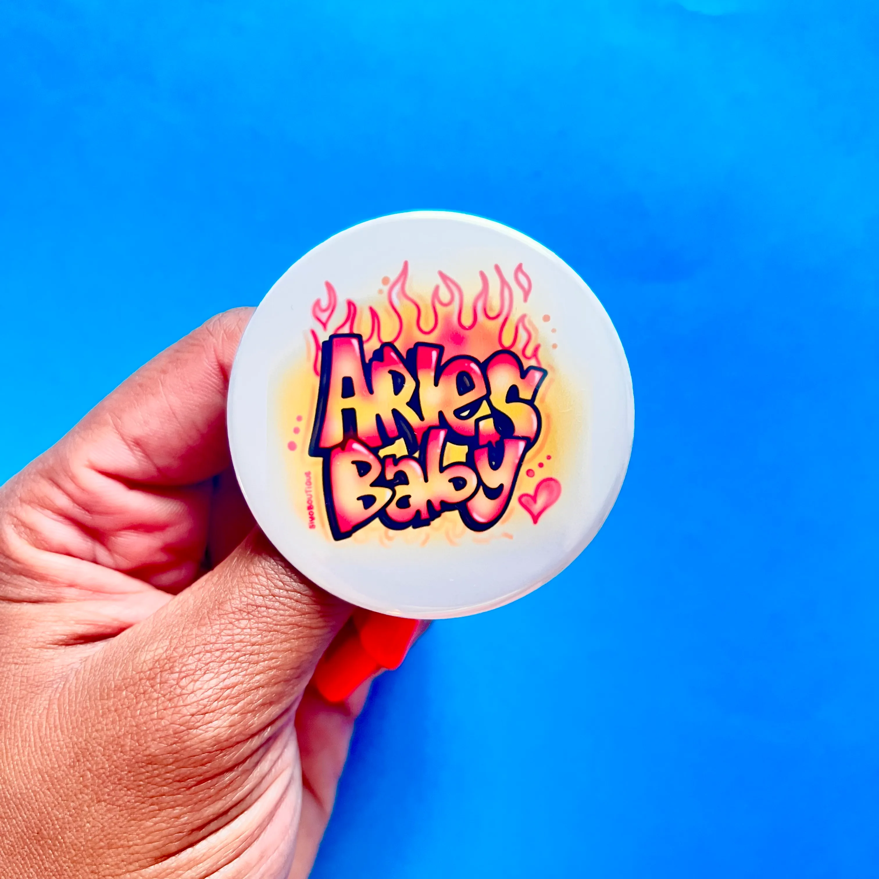 Zodiac Babe Airbrush Buttons